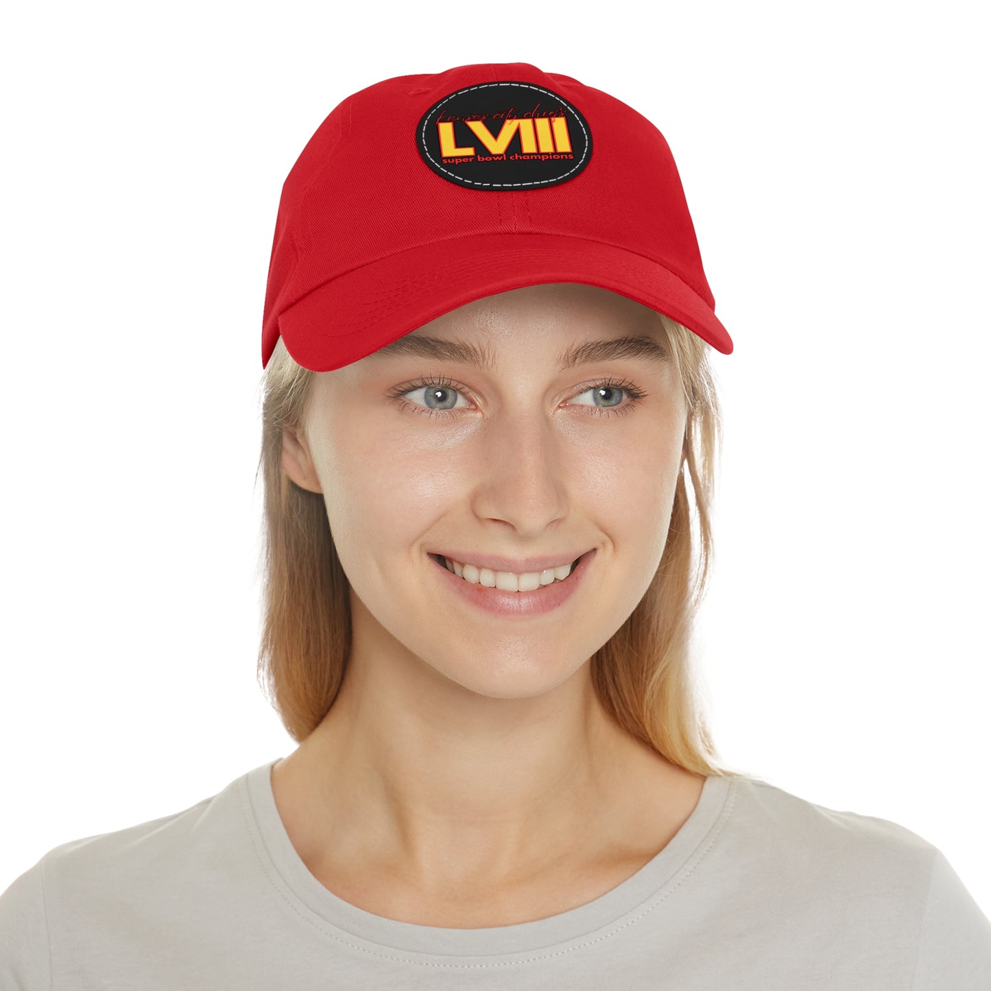 Limited edition football Champs Hat with Leather Patch