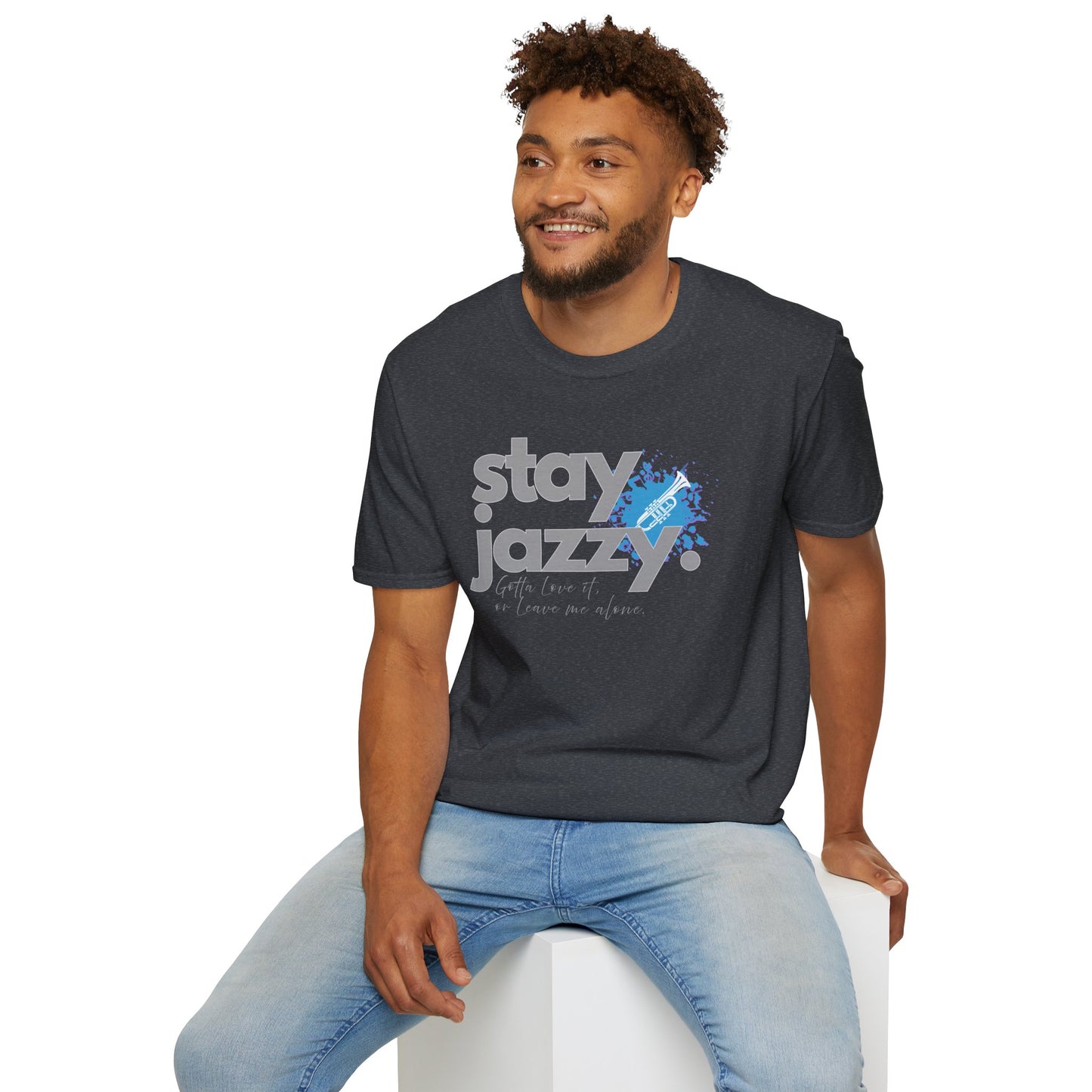 Stay Jazzy Unisex Softstyle T-Shirt - Stylish Tee for Jazz Lovers