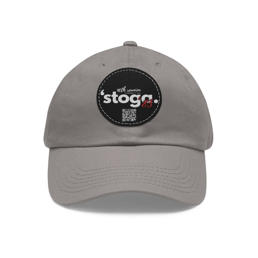 Conestoga '83 40th reunion- Hat with Leather Patch (Round)