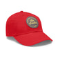 Football Champs Hat with Leather Patch (Round)