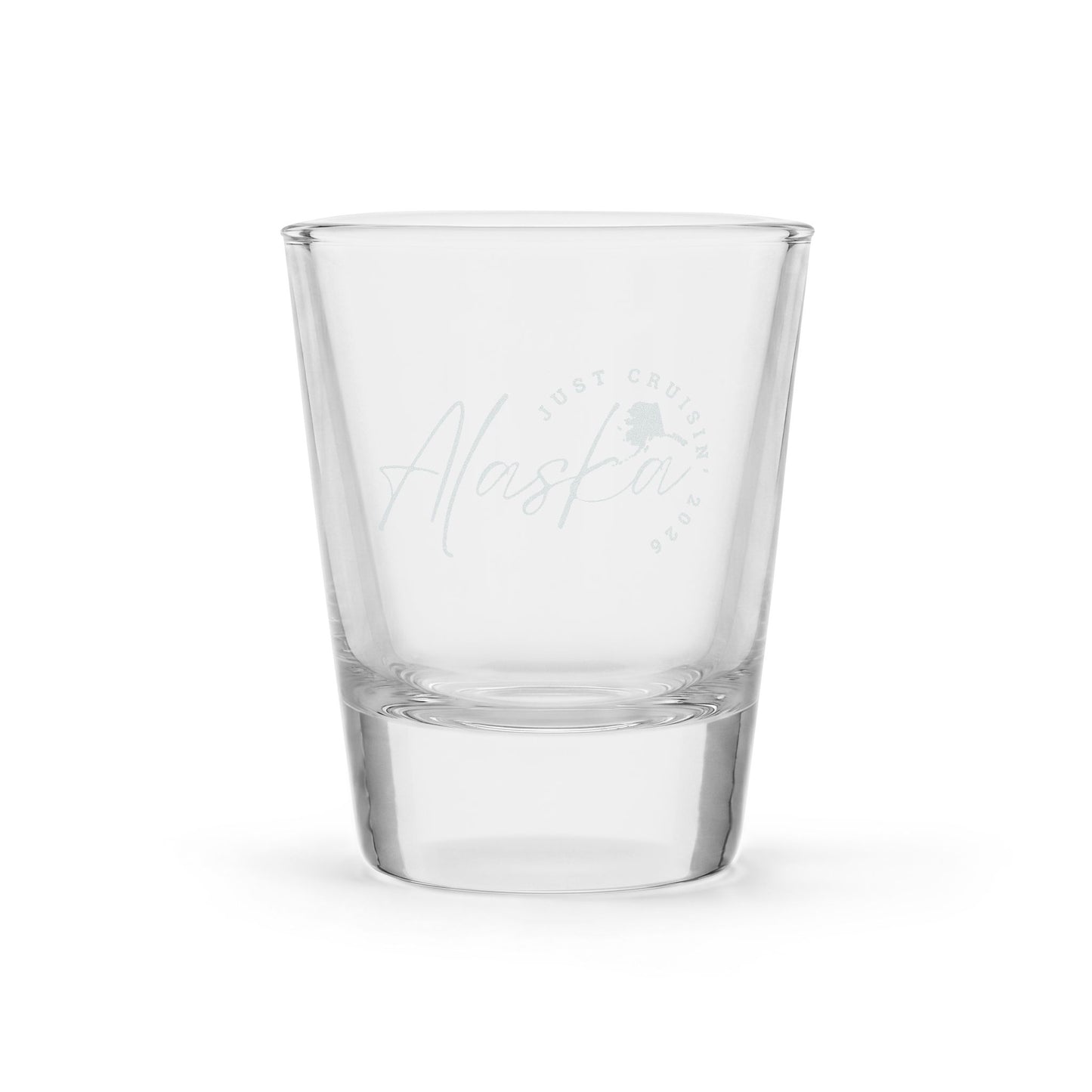 Alaska Just Crusin'-Engraved Shot Glass Souvenir