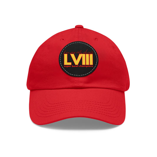 Limited edition football Champs Hat with Leather Patch