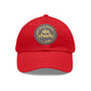 Football Champs Hat with Leather Patch (Round)