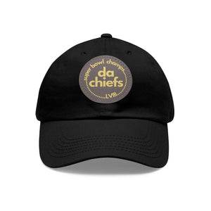 Football Champs Hat with Leather Patch (Round)